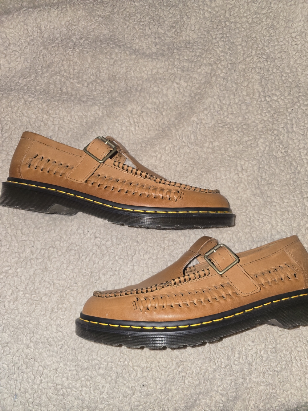 Dr. Martens Men’s Tan Leather Fisherman Slip-On Shoes - Picture 3 of 5
